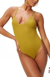 Good American Always Fits One-piece Swimsuit In Dirty Olive001