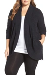 Barefoot Dreamsr Barefoot Dreams(r) Cozychic Lite(r) Circle Cardigan In Black