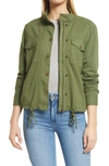 Caslonr Stretch Organic Cotton Soft Jacket In Green Sorrel