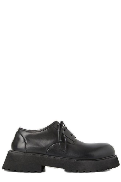 Marsèll Chunky Leather Derby Shoes In Schwarz