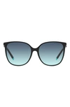 Tiffany & Co 57mm Gradient Square Sunglasses In Tiffany