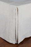 Pom Pom At Home Pleated Linen Bed Skirt In Flax