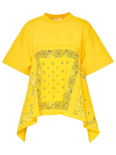 Kenzo Bandana-print Relaxed-fit T-shirt In Yellow