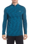 Under Armour Men's Threadborne Seamless Space-dyed 1/4 Zip Top In True Ink / Anthracite