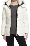 Canada Goose Chelsea Water Resistant 625 Fill Power Down Parka In N.star White