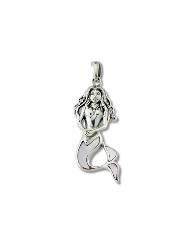 Samuel B. Sterling Silver Mother Of Pearl Mermaid Pendant