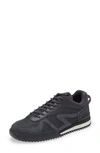 Rag & Bone Retro Runner Shell, Scuba And Suede Sneakers In Dark Grey