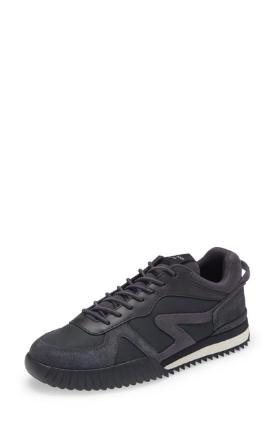 Rag & Bone Retro Runner Shell, Scuba And Suede Sneakers In Dkgrey
