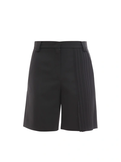 K Krizia Wool Bend Shorts - Atterley In Black