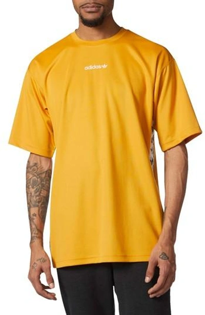 Adidas Originals Tnt Tape T-shirt In Tactile Yellow/ White | ModeSens