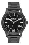 Nixon Patrol Bracelet Watch, 44mm In Black/silver