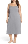 Natori 'shangri La' Nightgown In Heather Grey