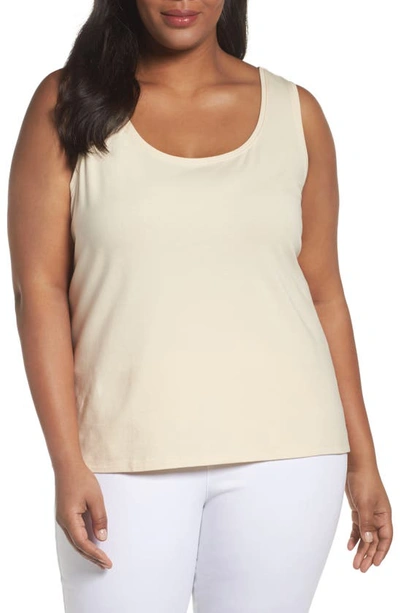 Nic + Zoe Perfect Tank In Sand Shell