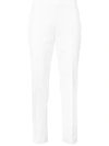 Akris Punto 'franca' Techno Cotton Blend Ankle Pants In Off White