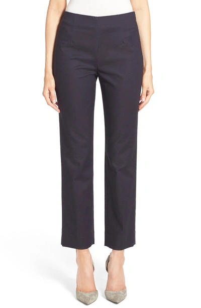 Nic + Zoe 'perfect' Side Zip Ankle Pants In Midnight