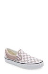 Vans U Classic Slip-on Sneaker In Checkerboard Etherea/ True Whi