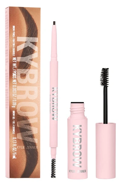 Kylie Cosmetics Kybrow Brow Gel & Pencil Kit In Ebony