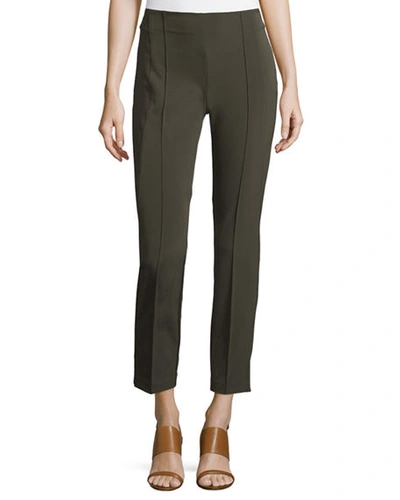Lafayette 148 Gramercy Acclaimed-stretch Pants, Plus Size In Olive