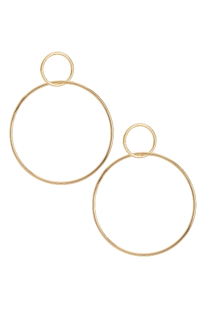 Jules Smith Double Circle Hoop Earrings In Gold