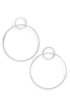 Jules Smith Double Circle Hoop Earrings In Silver