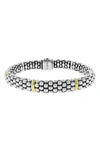 Lagos Caviar Rope Bracelet In Silver/ Gold