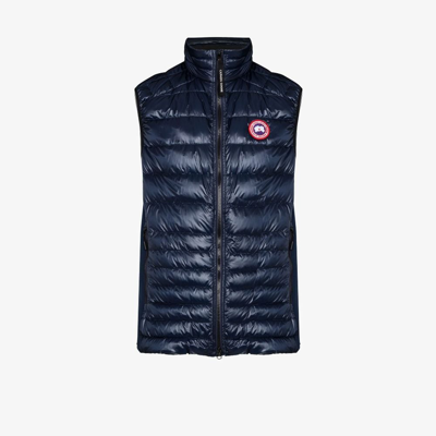 Canada Goose Hybridge Lite Navy Quilted Shell Gilet In Blue