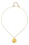 Sequin Celestial Pendant Necklace In Scorpio/ Gold