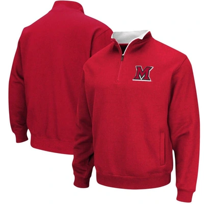 Colosseum Red Miami University Redhawks Tortugas Logo Quarter-zip Jacket