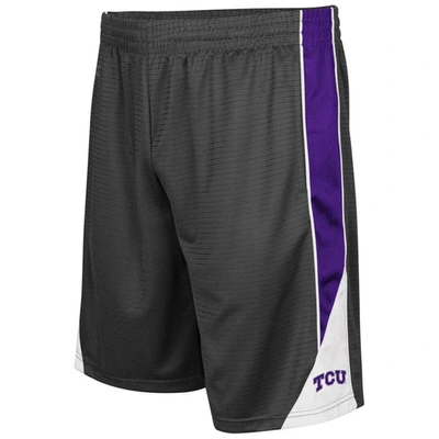 Colosseum Charcoal Tcu Horned Frogs Turnover Shorts