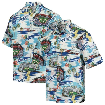 Reyn Spooner Los Angeles Dodgers  Scenic Button-up Shirt In Blue