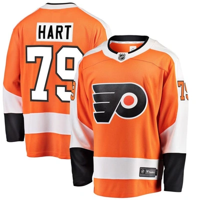 Fanatics Branded Carter Hart Orange Philadelphia Flyers Home Premier Breakaway Player Jersey