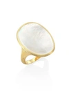 Marco Bicego Women's Lunaria Mother-of-pearl & 18k Yellow Gold Ring