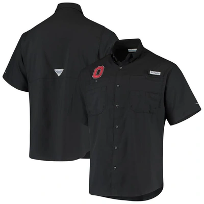 Columbia Black Ohio State Buckeyes Tamiami Omni-shade Button-down Shirt