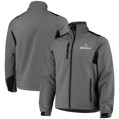Dunbrooke Charcoal Minnesota Vikings Circle Softshell Fleece Full-zip Jacket