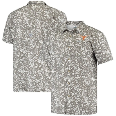 Columbia Gray Texas Longhorns Super Slack Tide Button-up Shirt