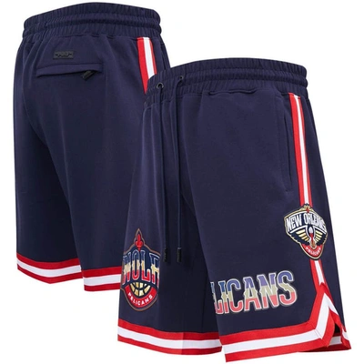 Pro Standard Navy New Orleans Pelicans Chenille Shorts