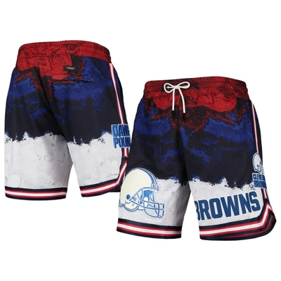 Pro Standard Men's  Navy, Red Cleveland Browns Americana Shorts In Navy,red