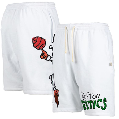 After School Special White Boston Celtics Shorts