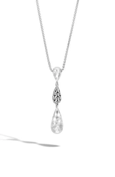 John Hardy Classic Chain Pendant Necklace In Silver