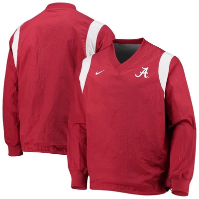 Nike Crimson Alabama Crimson Tide Rev Pullover Windbreaker Jacket