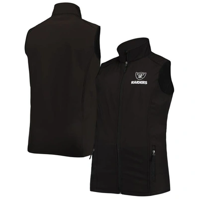 Dunbrooke Black Las Vegas Raiders Big & Tall Archer Softshell Full-zip Vest