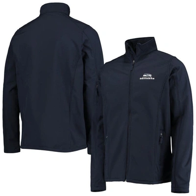Dunbrooke Men's  College Navy Seattle Seahawks Big And Tall Sonoma Softshell Full-zip Jacket