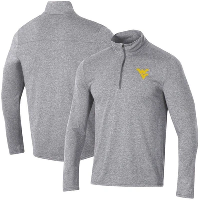 Champion Heathered Grey West Virginia Mountaineers Field Day Team Quarter-zip Jacket