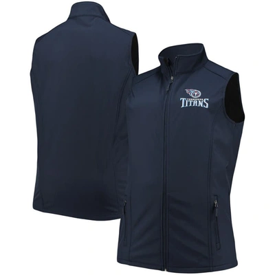 Dunbrooke Navy Tennessee Titans Big & Tall Archer Softshell Full-zip Vest