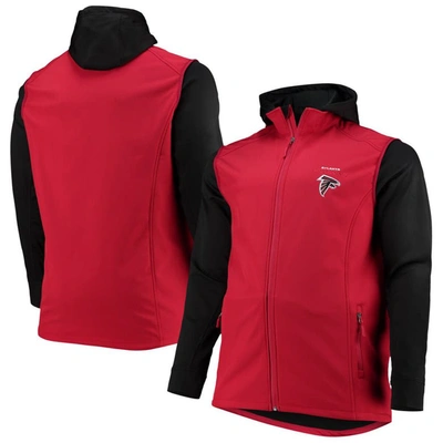 Dunbrooke Red/black Atlanta Falcons Big & Tall Alpha Full-zip Hoodie Jacket