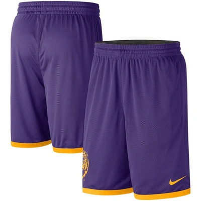 Nike Purple/gold Lsu Tigers Logo Performance Shorts