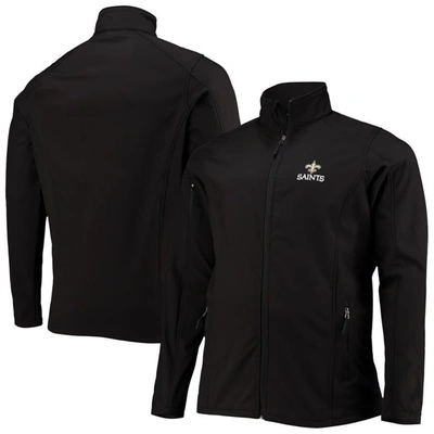 Dunbrooke Black New Orleans Saints Big & Tall Sonoma Softshell Full-zip Jacket