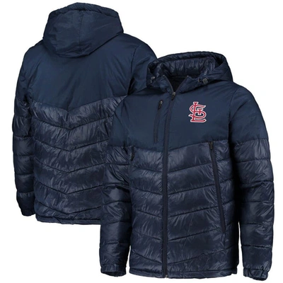 G-iii Sports By Carl Banks Men's  Navy St. Louis Cardinals Storm Hoodie Full-zip Puffer Jacket