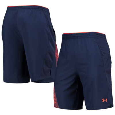 Under Armour Navy Auburn Tigers 2021 Sideline Woven Shorts