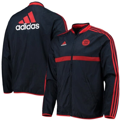 Adidas Originals Adidas Navy Bayern Munich Icons Woven Full-zip Jacket